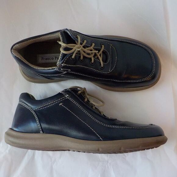 Franco Padior Blue Comfort Shoes Lace Up Women size 5.5 M US / 36 EU Square Toe - Picture 9 of 10